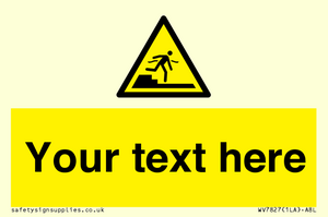 Custom warning Submerged step or steps